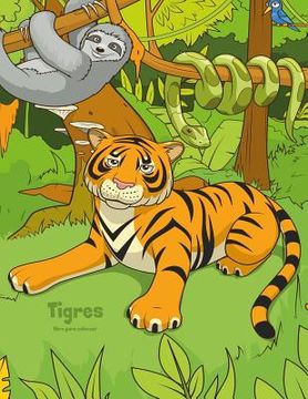 portada Tigres libro para colorear 1