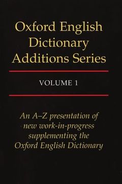 portada Oxford English Dictionary Additions Series (en Inglés)