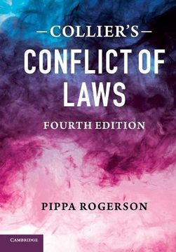 portada Collier's Conflict of Laws (in English)