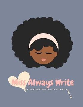 portada Miss Always Write Cursive Notebook (en Inglés)