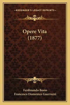 portada Opere Vita (1877) (en Italiano)