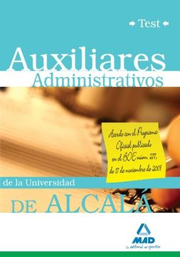 portada Auxiliares Administrativos De La Universidad De Alcalá. Test