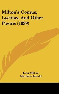 portada milton's comus, lycidas, and other poems (1899)
