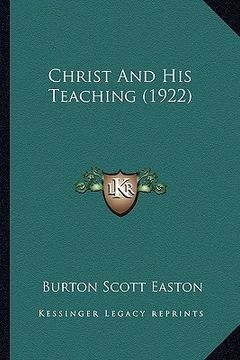 portada christ and his teaching (1922) (in English)