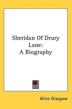 portada sheridan of drury lane: a biography (en Inglés)