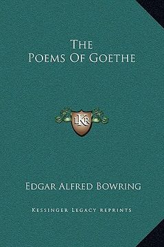 portada the poems of goethe (en Inglés)