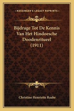 portada Bijdrage Tot De Kennis Van Het Hindoesche Doodenritueel (1911)