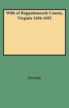 portada wills of rappahannock county, virginia 1656-1692 (en Inglés)