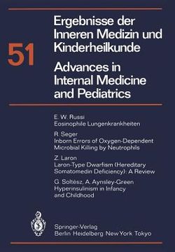 portada ergebnisse der inneren medizin und kinderheilkunde / advances in internal medicine and pediatrics (en Alemán)