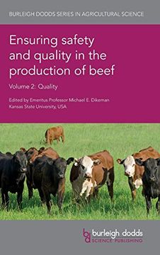 portada Ensuring Safety and Quality in the Production of Beef Volume 2 (Burleigh Dodds Series in Agricultural Science) 