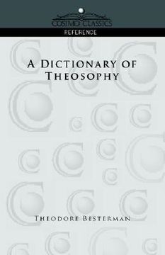 portada a dictionary of theosophy (en Inglés)