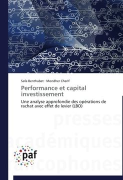 portada Performance et capital investissement