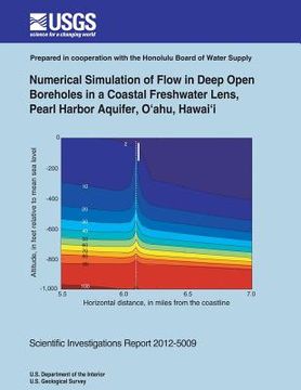 portada Numerical Simulation of Flow in Deep Open Boreholes in a Coastal Freshwater Lens, Pearl Harbor Aquifer, Oahu, Hawai'i (en Inglés)