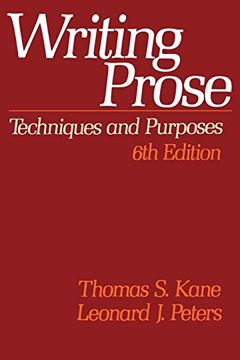 portada Writing Prose: Techniques and Purposes (en Inglés)