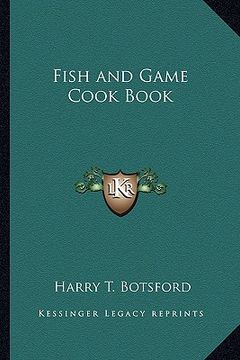 portada fish and game cook book (en Inglés)