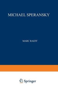portada Michael Speransky: Statesman of Imperial Russia 1772-1839 (en Inglés)
