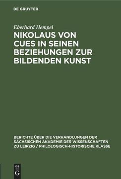 portada Nikolaus von Cues in Seinen Beziehungen zur Bildenden Kunst (in German)