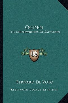 portada ogden: the underwriters of salvation (en Inglés)