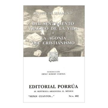 portada Del Sentimiento Tragico de la Vida: La Agonia del Cristianismo (in Spanish)
