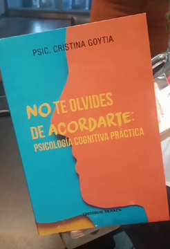 portada No te olvides de acordarte: Psicología Cognitiva Práctica (in Spanish)