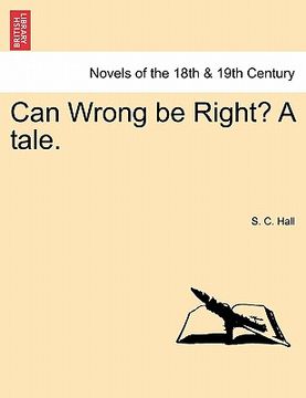 portada can wrong be right? a tale. (en Inglés)