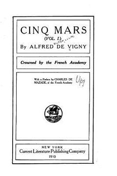 portada Cinq Mars - Vol. I (in French)