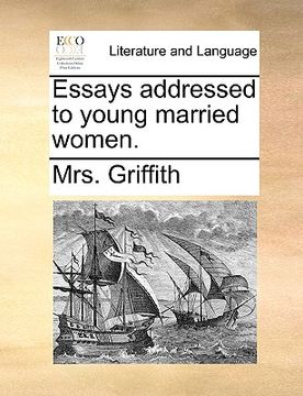 portada essays addressed to young married women. (en Inglés)