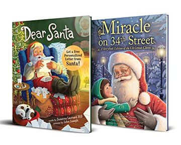 portada Dear Santa and Miracle on 34th Street Picture Book Gift Set: Christmas Books for Kids (en Inglés)