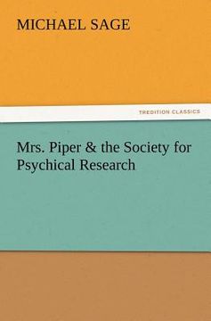 portada mrs. piper & the society for psychical research (en Inglés)