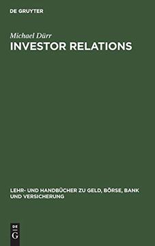 portada Investor Relations (Lehr- und Handbucher zu Geld, Borse, Bank und Versicherung) (in German)