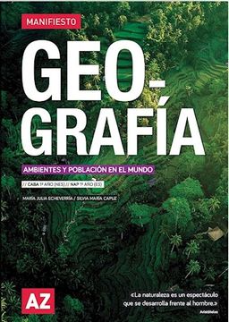 portada Geografia Ambientes y Poblacion en el Mundo a z Manifiesto [Caba 1° nes / nap 1° es]