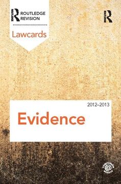 portada Evidence Lawcards 2012-2013 (in English)