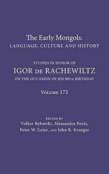 portada Early Mongols: Language, Culture and History (Indiana University Uralic and Altaic) (en Inglés)