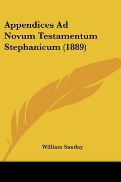 portada appendices ad novum testamentum stephanicum (1889) (en Inglés)
