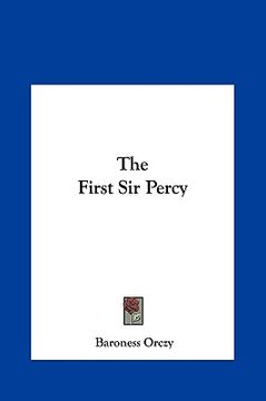 portada the first sir percy the first sir percy (en Inglés)