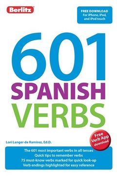 portada Berlitz Language: 601 Spanish Verbs (Berlitz 601 Verbs) (en Inglés)
