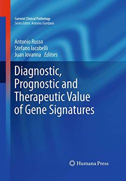 portada Diagnostic, Prognostic and Therapeutic Value of Gene Signatures (Current Clinical Pathology) (en Inglés)