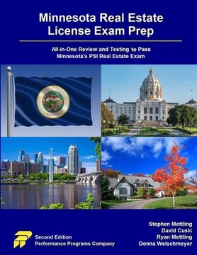 portada Minnesota Real Estate License Exam Prep: All-in-One Review and Testing to Pass Minnesota's PSI Real Estate Exam