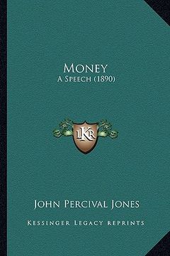 portada money: a speech (1890) (in English)