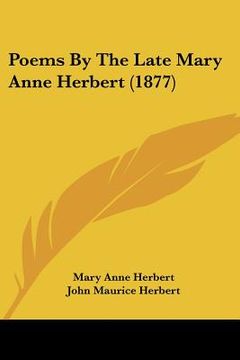 portada poems by the late mary anne herbert (1877) (en Inglés)