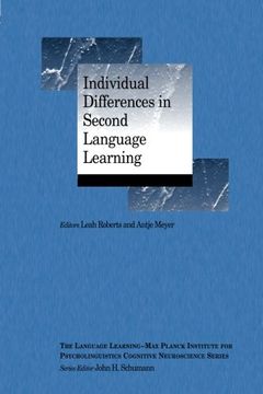 portada individual differences in second language learning (en Inglés)