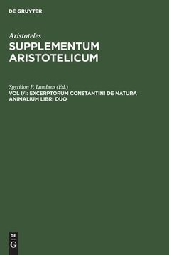 portada Excerptorum Constantini de Natura Animalium Libri duo (en Latin)