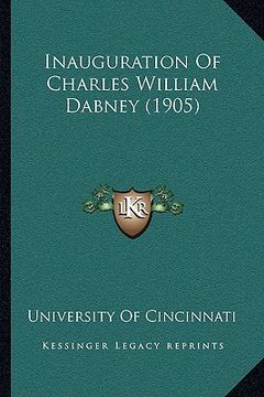 portada inauguration of charles william dabney (1905)
