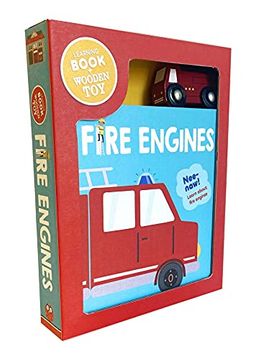 portada Fire Engines: Book & Wooden toy set (en Inglés)