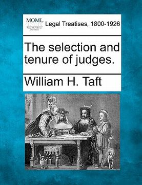portada the selection and tenure of judges. (in English)