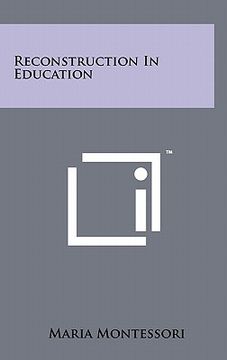 portada reconstruction in education (en Inglés)
