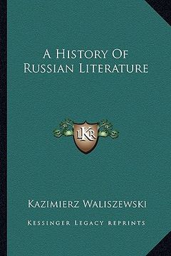 portada a history of russian literature