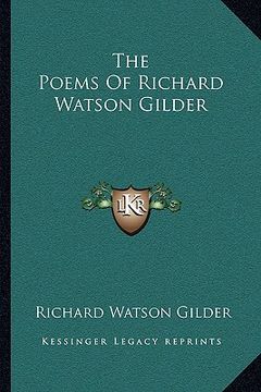 portada the poems of richard watson gilder (en Inglés)