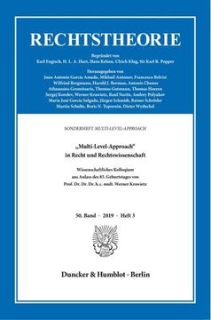 portada Multi-Level-Approach in Recht Und Rechtswissenschaft: Wissenschaftliches Kolloquium Aus Anlass Des 85. Geburtstages Von Prof. Dr. Dr. Dr. H. C. Mult. (en Alemán)
