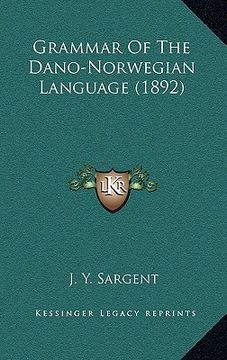 portada grammar of the dano-norwegian language (1892) (en Inglés)